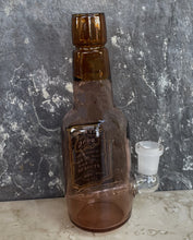 Collectible Thick Brown Glass 6.5" Bong Bottle Design