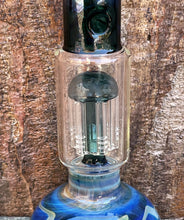 Beautiful Thick Glass Globe Base 10.5" Bong 6 Arm Tree Perc