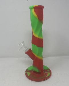 Best Thick Silicone Unbreakable 10" Straight Shooter Bong 14MM Bowl