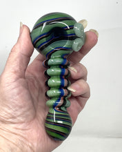 Beautiful Collectible Handmade Thick Glass 5" Hand Pipe