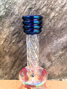 Collectible Handmade Thick Glass 8" Bong Mushroom design