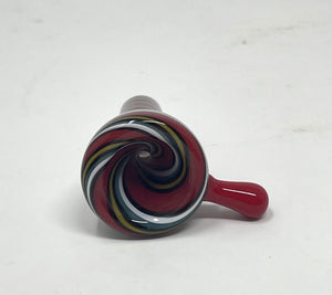 Beautiful Swirl colors 14mm Male Thick Glass Bowl