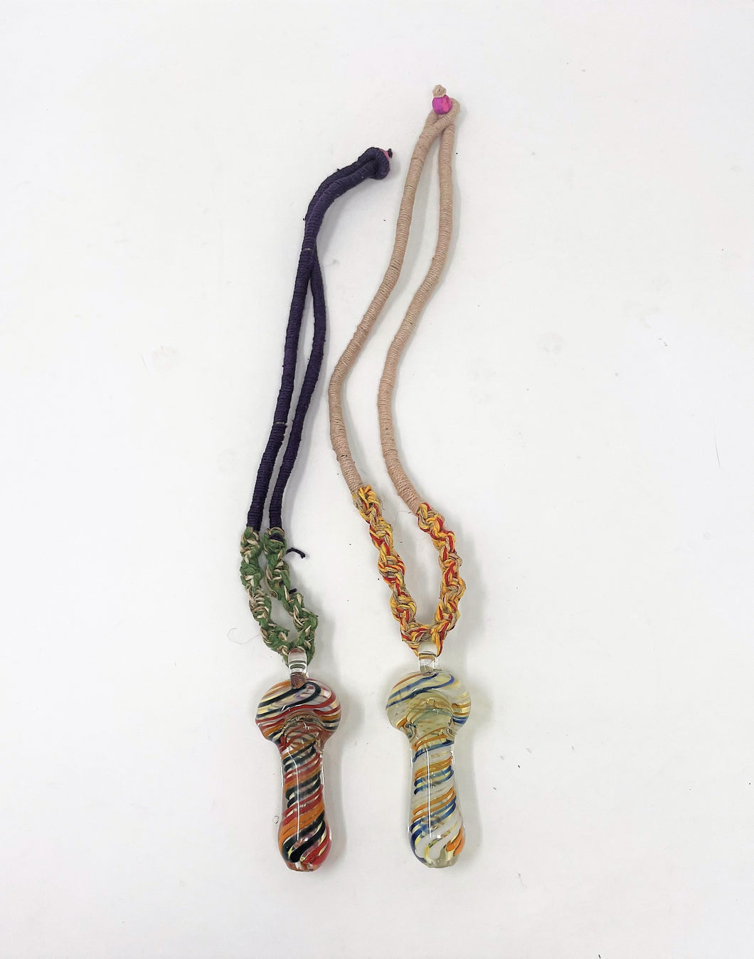 Natural Hemp Necklace with Functional 3