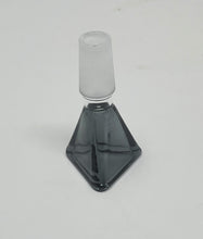 14MM Male Thick Transparent Black Glass Triangle Bowl