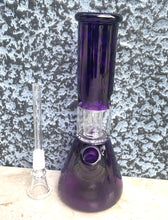 Beautiful Transparent Purple Thick Glass 8" Beaker