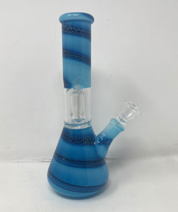 8" Glass Beaker Bong Dome Perc Ice Catchers Slide in stem with Bowl