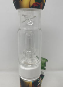 Beaker Silicone Wax Rig/Bong Glass Shower Perc Mario Bros Design