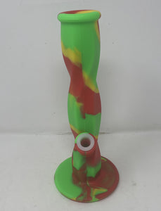 Best Thick Silicone Unbreakable 10" Straight Shooter Bong 14MM Bowl