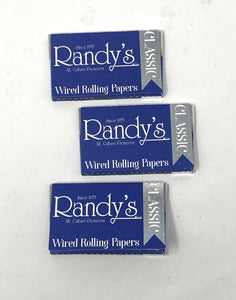 Randy's Classic Wired Rolling Papers (3 Pack)