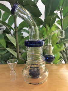 Glass Water Shower Bong 8" Best Quartz Bucket Herb Bowl - Volo Smoke and Vape