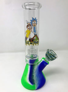 Collectible Silicone Detachable Beaker Bong Dome/Shower Perc Rick& Morty Design