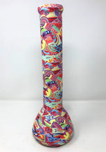 Colorful Multi Designs Silicone Detachable Beaker 13" Bong 14mm Herb Bowl