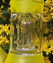 8" Beaker Bong with Dome Perc & 2 - Glass Slide in Stem w/Bowls - Daisy Yellow