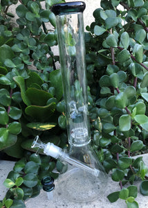 16" Thick Glass Beaker Bong Shower Perc & Dome Perc Ice Catchers w/2 - 14mm Bowls