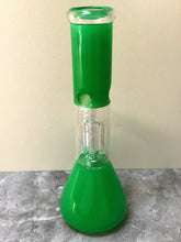 12" Thick Glass Beaker Bong with 4 Arm Tree Perc. Ice Catcher, Glass Downstem w/14mm Bowl - *Mardi Gras Collection