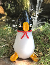Collectible! 4" Handmade Glass Hand Pipe - Crazy Penguin