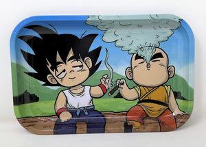 Collectible Metal Rolling Tray "Goku and Krillin" Design