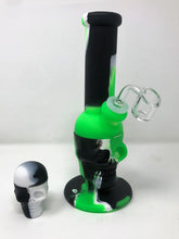 Silicone Detachable Unbreakable 8" Skull Bong Quartz Banger Silicone Container