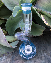 Double Zong 9" Globe Base Bong Thick glass Downstem 2- Bowls