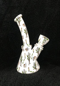 Silicone Detachable Beaker Unbreakable 6.5" Bong Rick & Morty Design Silicone Bowl