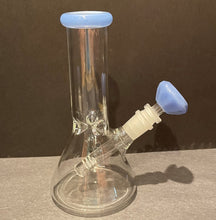 Best Thick Glass 8" Beaker Bong 14mm Male Lavender Diamond Bowl