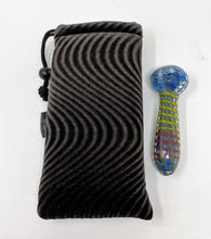 5" Rasta Colors, Thick Glass Hand Spoon Pipe Bowl w/Drawstring Pouch