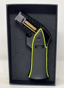 Scorch Torch CNC Machined 6.75" Handheld Aluminum with Flame Adjustable - Highlighter Yellow