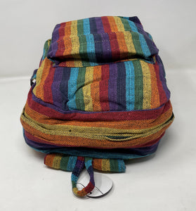 Organic Hemp Rainbow Pride Lightweight Unisex Backpack