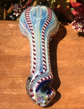 5" Thick Fumed Glass Dicro Sprite Spoon Hand Pipe w/Twisted Glass