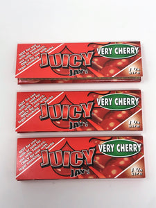 Very Cherry JUICY JAY'S - 1 1/4" Cigarette Rolling Papers - 3 Packs