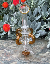 New Design! Thick Glass Rig Shower Perc includes 14mm Diamond Bowl