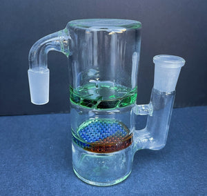 Straight 14" Thick Glass Best Rig 6 Arm Tree Perc Ash Catcher
