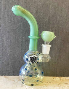 7 Hammer Silicone Bubbler Hand Pipe with Glass Bowl