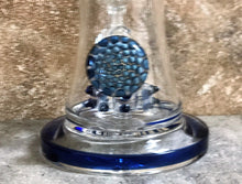 Thick Glass 10" Straight Rig w/Mosaic Implosion Design, Shower Perc & Quartz Banger + Bowl