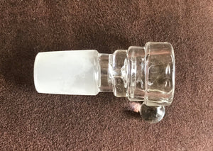 Thick Clear Glass 18mm Male Bowl
