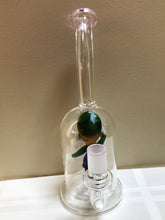 Collectible Thick Glass Shower Perc 9" Rig w/Glass Luigi Character Inside 2-Bowl