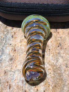 Thick Glass 3.5" Handmade Fumed Glass Spoon Hand Pipe