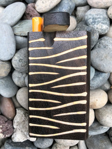 Unique 4" Hand Carved Wood Dugout with One-Hitter Aluminum Bat - Volo Smoke and Vape