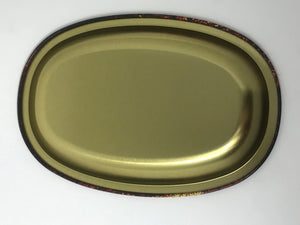 Oval Metal Rolling Tray with Eyeball Design