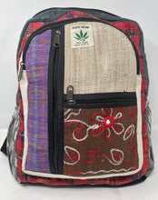 All Natural Hemp Handmade Multi Pocket Light Backpack/Daypack
