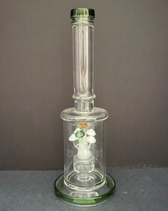 Collectible 11.5" Glass Rig w/Multi Color 'Shrooms inside & Mushroom pipe