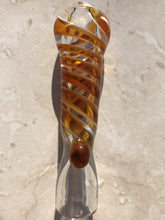 3" One Hitter Glass Chillum Hand Pipe w/Zipper Padded Pouch - Root Beer