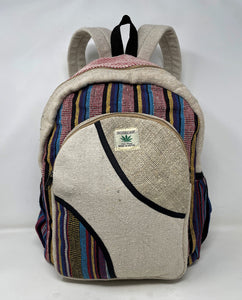 Pure Hemp Unisex Backpack with Unique Pattern & THC Free