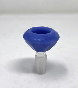 Beautiful Thick Lavender Glass 14mm Male Large Diamond Bowl