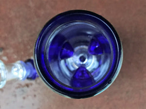 Purple 8" Beaker Dome Perc Water Best Bong Stem w/Attached Bowl