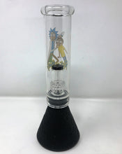 10" Silicone Detachable Beaker Bong Dome/Shower Perc w/Banger - Rick & Mort Design