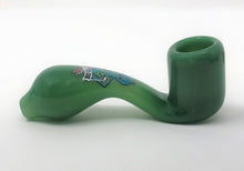 Mini Handmade Sherlock Hand Pipe Emerald Green Rick and Morty - Design will Vary