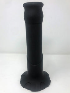 Best All Black Silicone Straight Bong Detachable Mouthpiece + Dark Vader Bowl