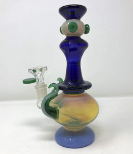 Collectible & Unique Handmade 8.5" Fumed Thick Glass Rig w/14mm Male Herb Bowl - Genie in a Bong