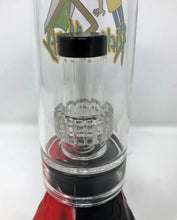 Silicone Detachable Beaker 10" Bong Rick & Morty Design on Glass Bowl & Grinder